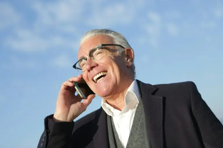 Image: man on phone